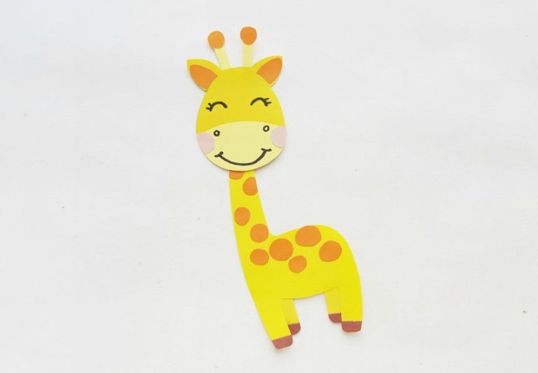 Super Cute Giraffe Paper Craft for Kids - Mom Does Reviews