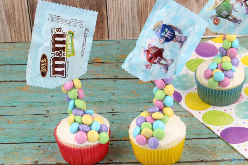 Gravity M&M Easter Cupcakes Recipe & Tutorial