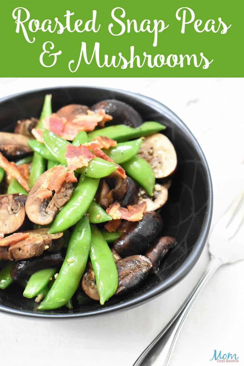 Roasted Snap Peas & Mushrooms #Recipe #food #veggies