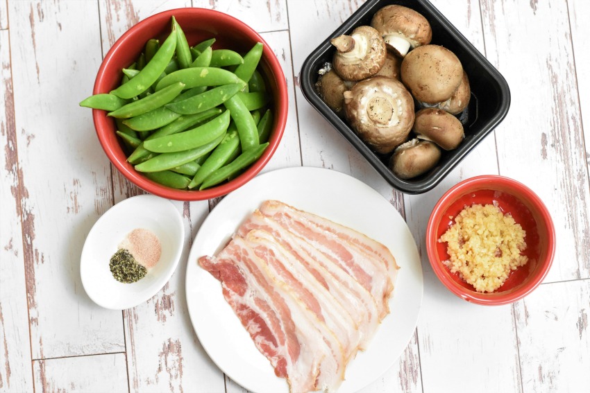 Roasted Snap Peas & Mushrooms ingredients