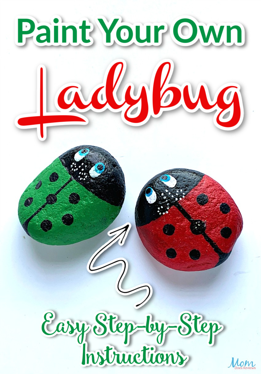 Paint Your Own Stone Ladybug #craft #rockpainting 