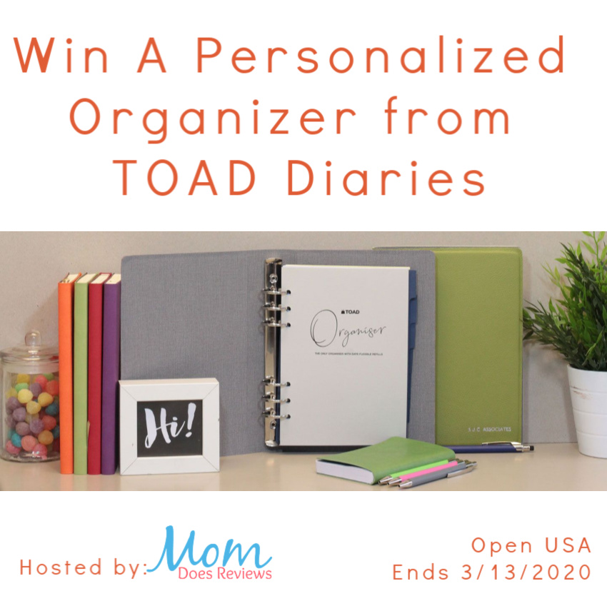 Win A Personalized Organizer from TOAD Diaries