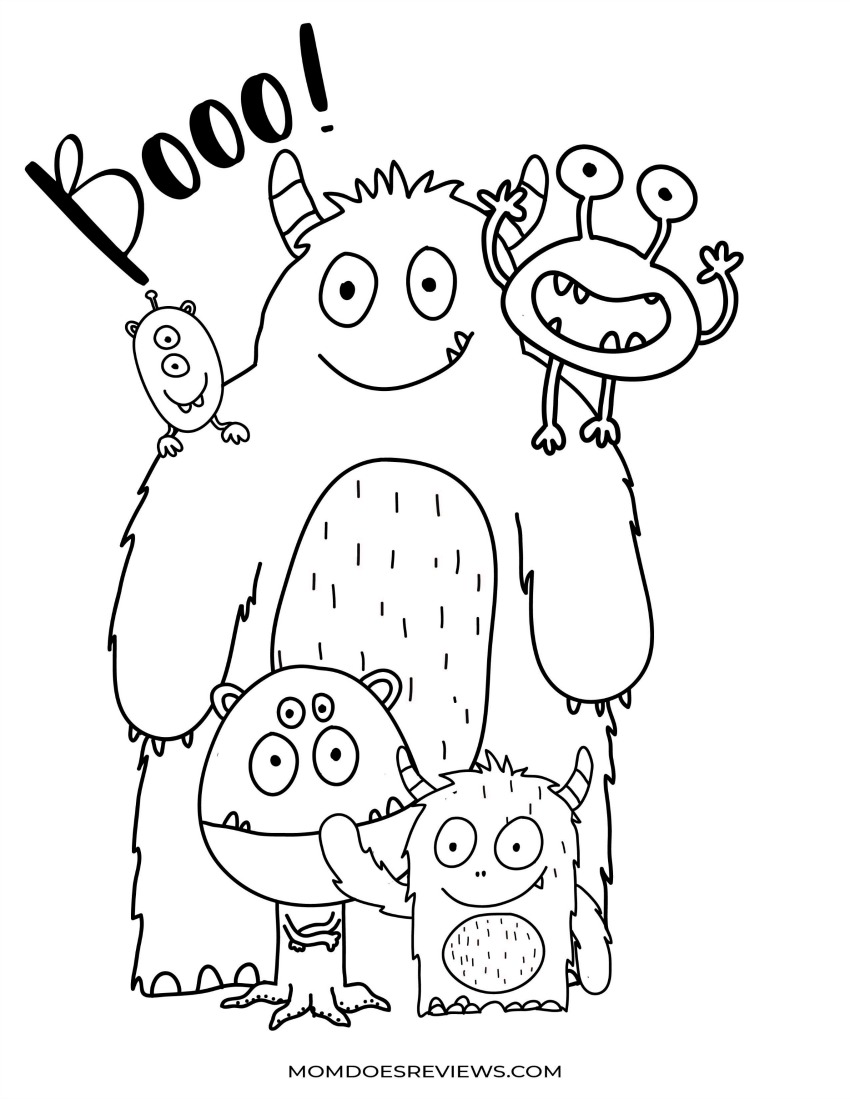 Cute Monster Stay-at-Home Activities #BoredomBusters #Freeprintables #funstuff