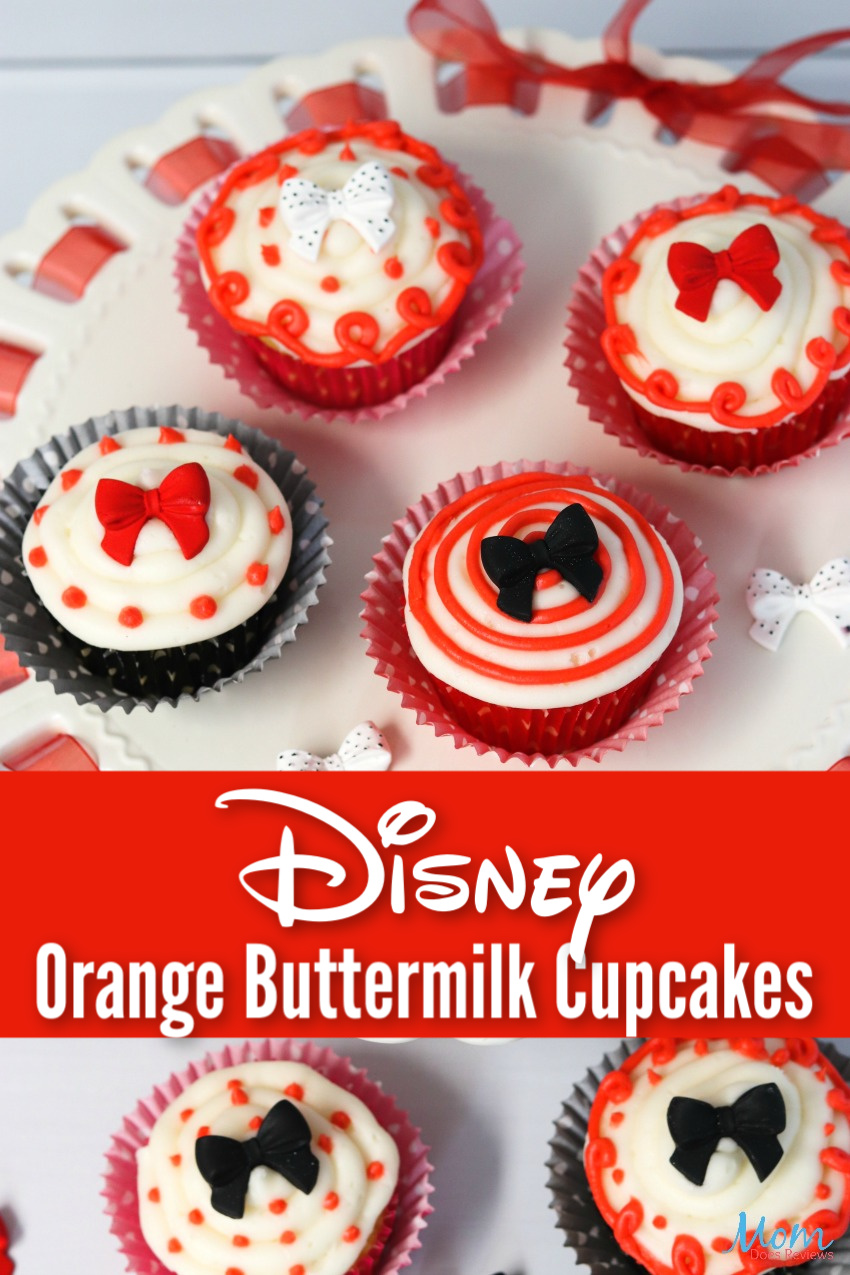 Disney Orange Buttermilk Cupcakes #recipe #funfood #cupcakes #disney