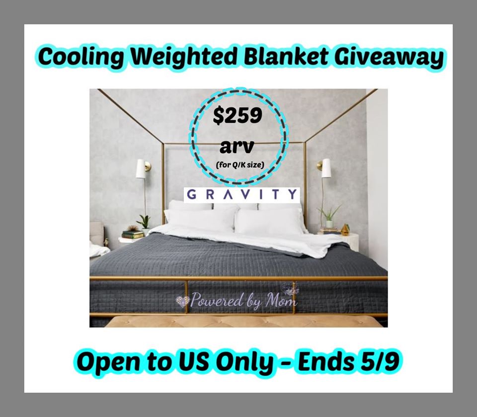 #Win a Gravity Cooling Weighted Blanket! US, ends 5/9
