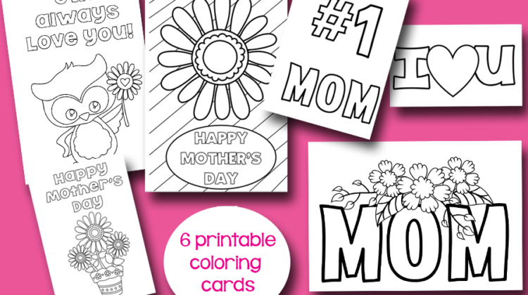 Color Your Own Mother's Day Cards!