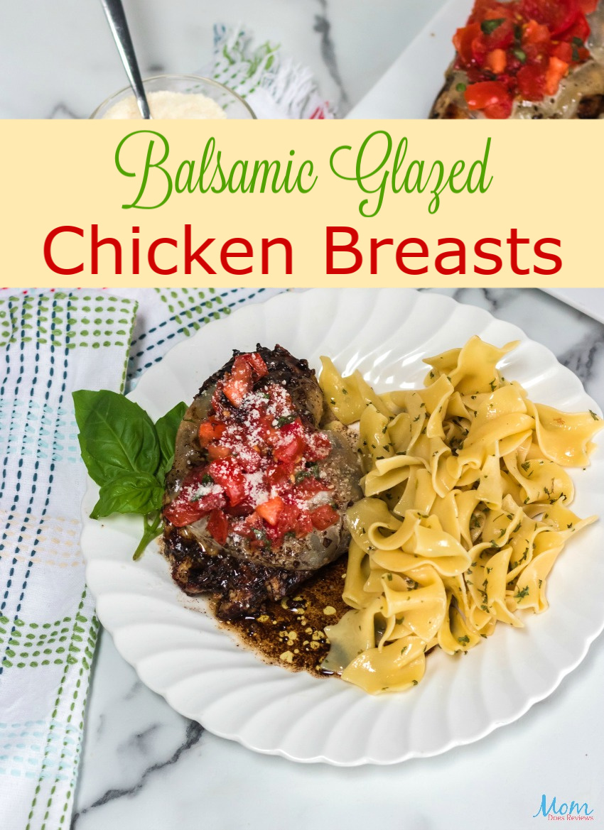 Balsamic Glazed Chicken Breasts #Recipe #Skilletmeal #chicken #easymeal