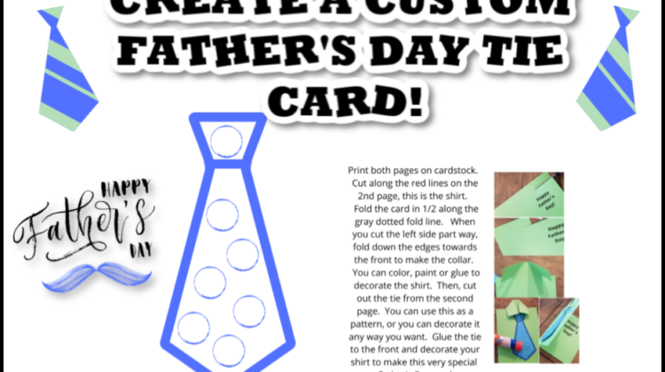 Make this Easy Father's Day Tie Card!