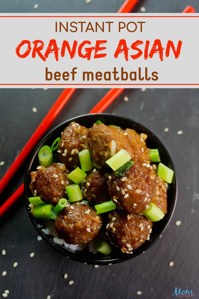 Instant Pot Orange Asian Beef Meatballs #Recipe #instantpot #easymeals #foodie