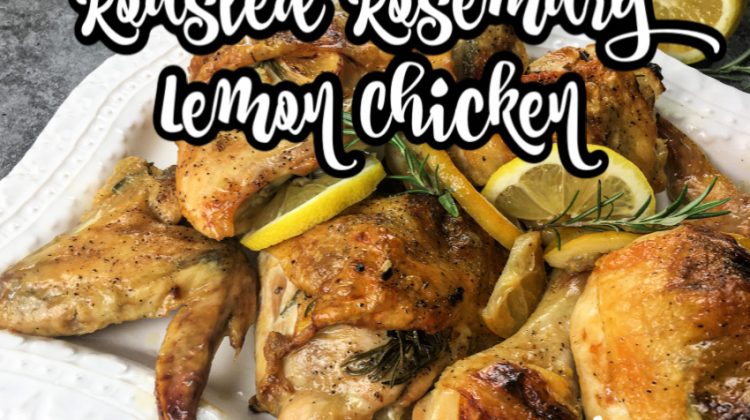 Roasted Rosemary Lemon Chicken- Easy Sheet Pan Meal! #recipe #sheetpanmeal #chicken