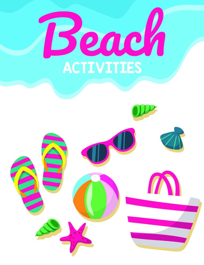 FREE Printable Beach Activity Pack for the Kids #freeprintables #activitypages #boredombuster #summerfun