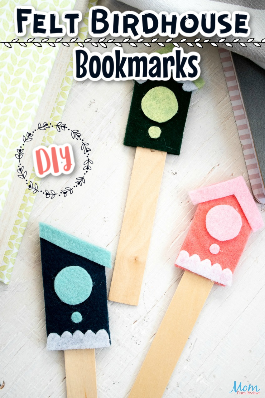 DIY Felt Birdhouse Bookmarks