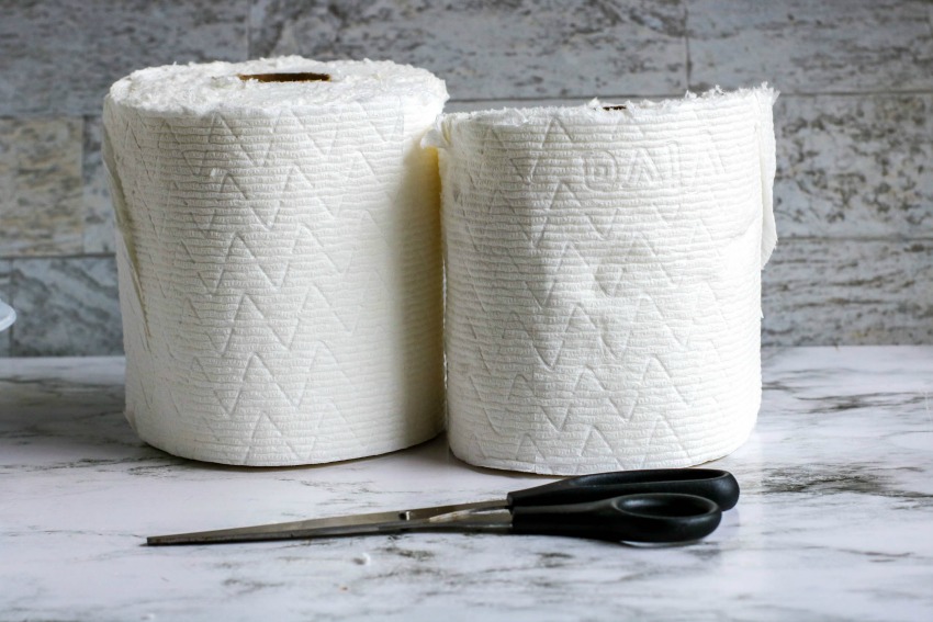 Homemade Handi Wipes process