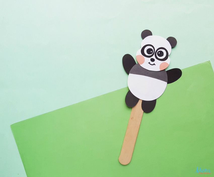 Panda Paper Puppet Craft for Kids