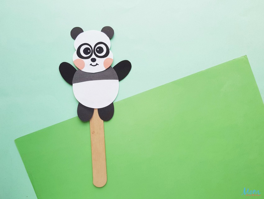 Panda Paper Puppet Craft for Kids
