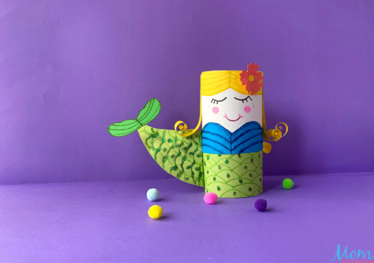Toilet Paper Roll Mermaid Craft for Kids