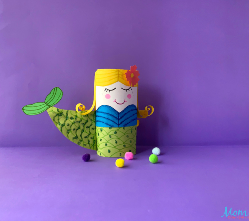 Toilet Paper Roll Mermaid Craft for Kids