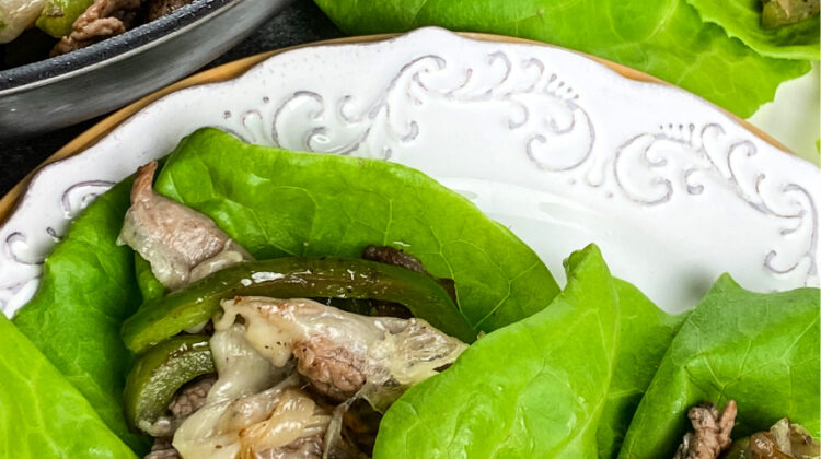 Easy Cheesesteak Lettuce Wraps- 30 Minute Meal