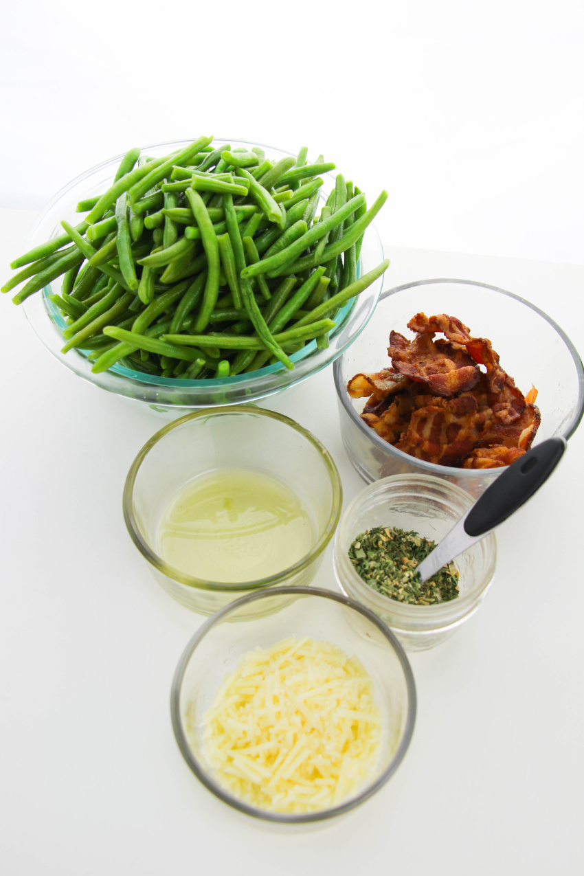 Bacon Parmesan Green Bean ingredients needed