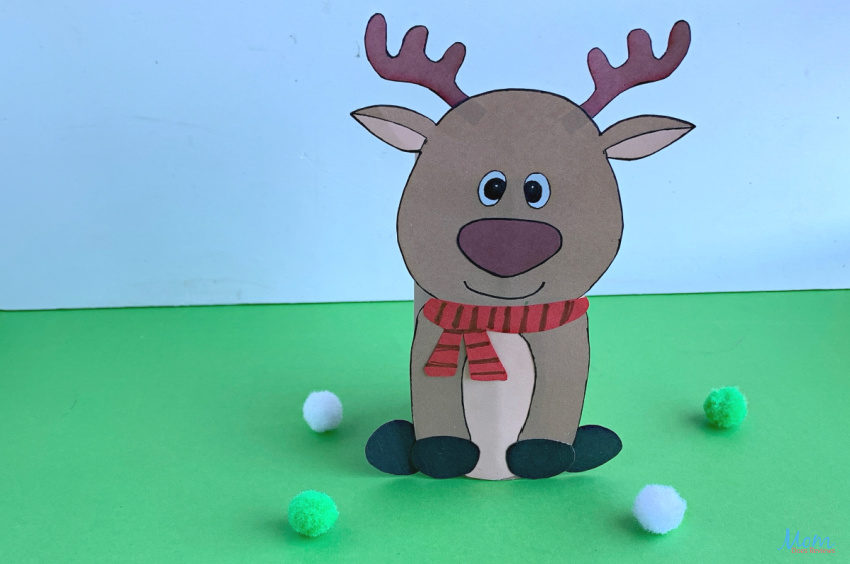 Toilet Paper Roll Reindeer Craft for Kids