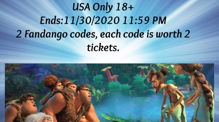 #Win 2 Fandango Codes for The Croods: A New Age