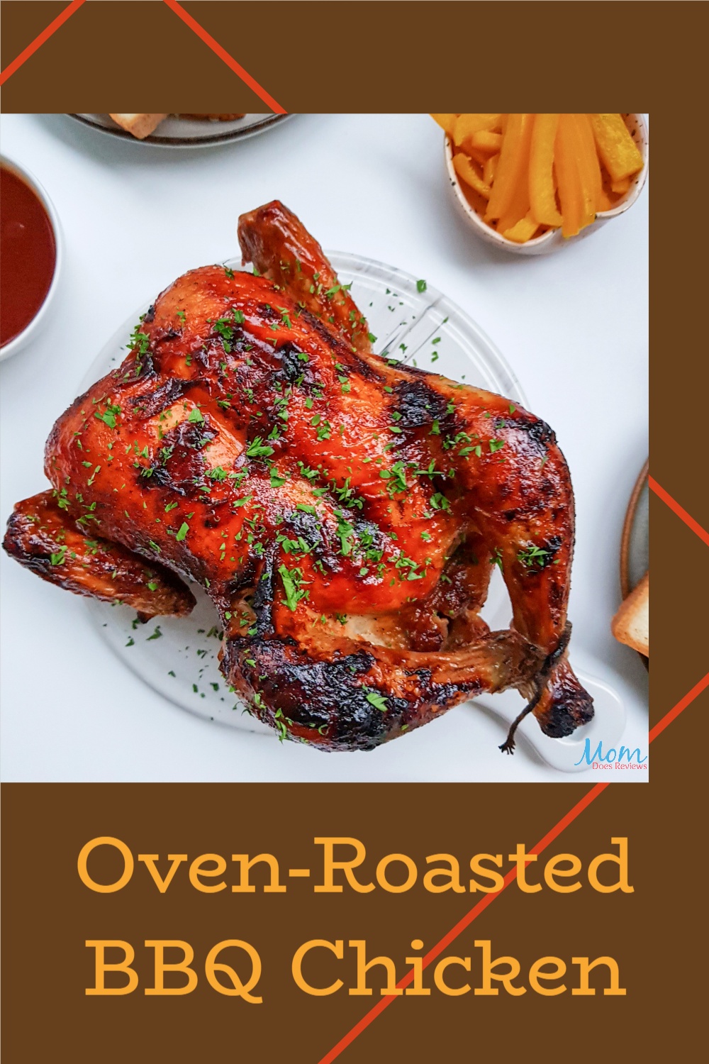 Oven-Roasted BBQ Chicken Recipe #chicken #familymeal #foodie