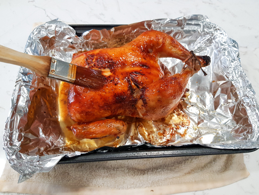 Oven-Roasted BBQ Chicken process