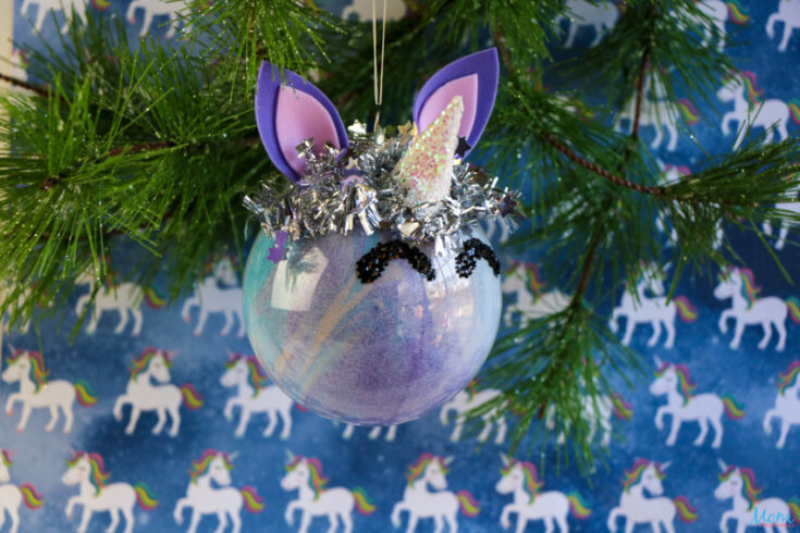 Add a Little Magic to the Tree with this Adorable Unicorn Ornament Craft