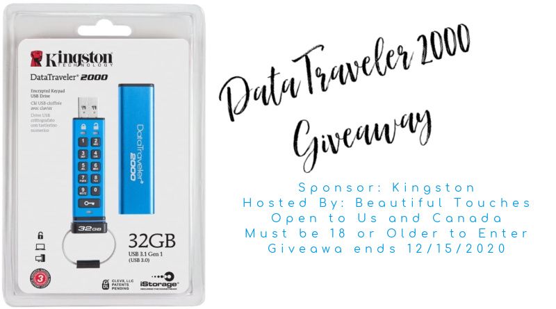 #Win Kingston DataTraveler 2000 Keypad USB, US, ends 12/15