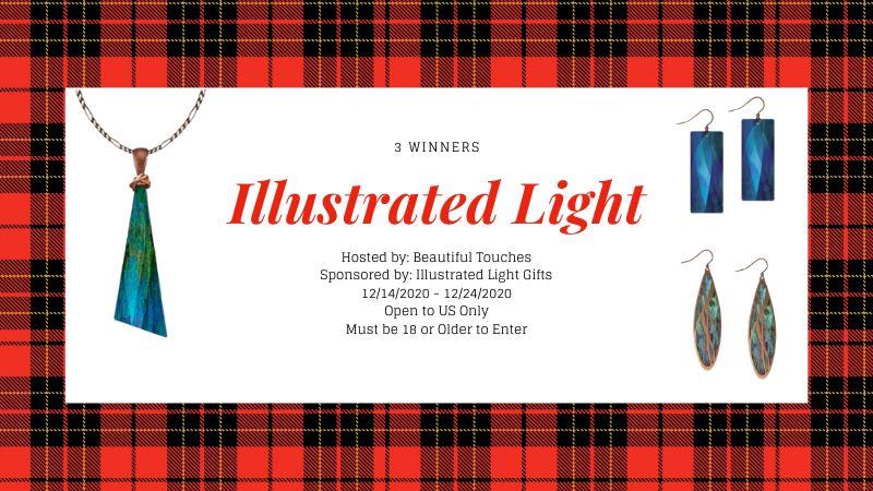 3 Winners, Illustrated Light Jewelry #Giveaway! US, ends 12/24