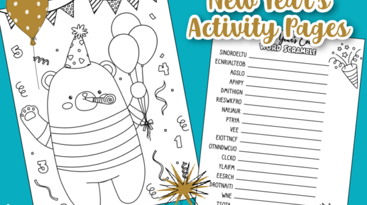 Ring in the New Year With Fun Activity Pages