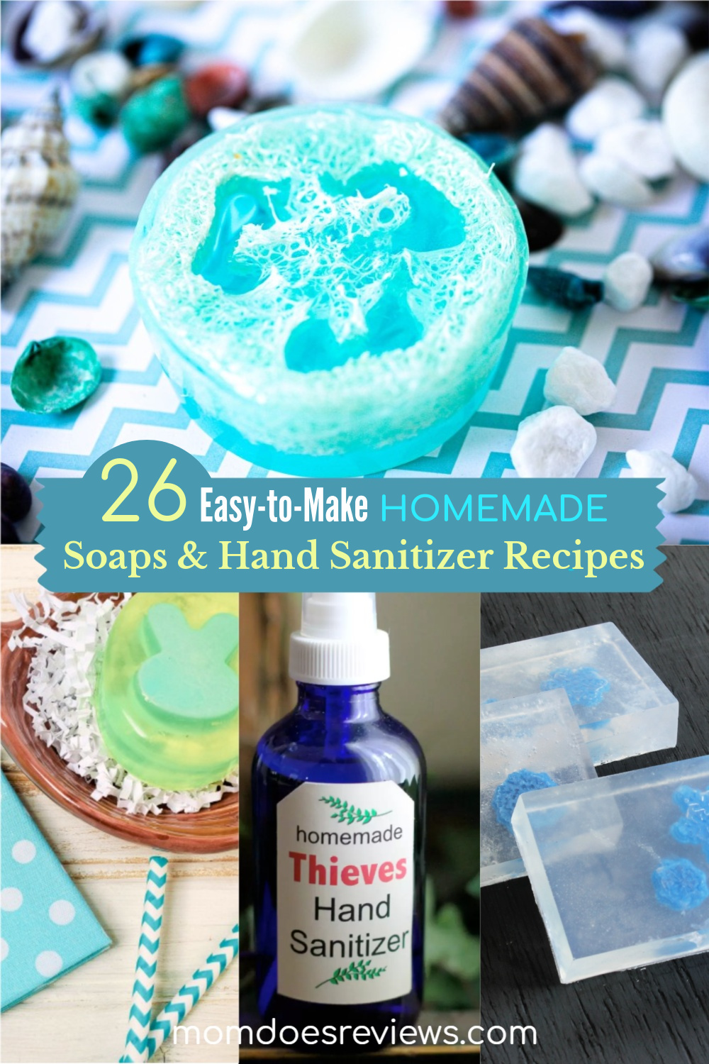 26 Easy-to-Make Homemade Soaps & Hand Sanitizer Recipes #handsanitizer #handsoaps #DIY