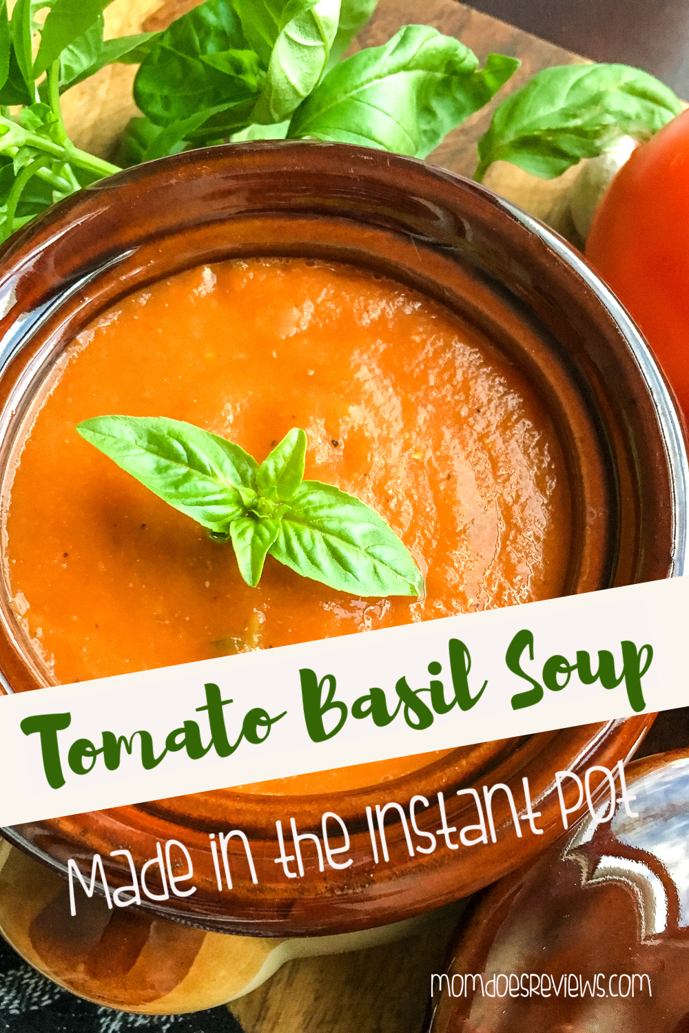 Instant Pot Garden Fresh Tomato Basil Soup