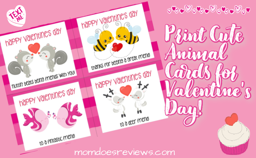 Animal Valentine's Day Cards for Kids