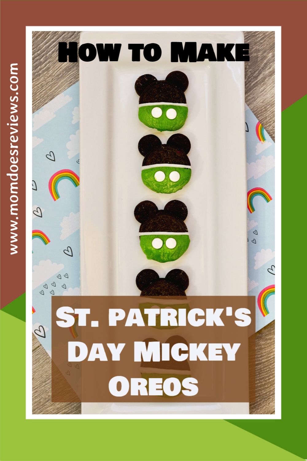 St. Patrick’s Day Mickey OREOS #cookies #funfood #mickeymouse