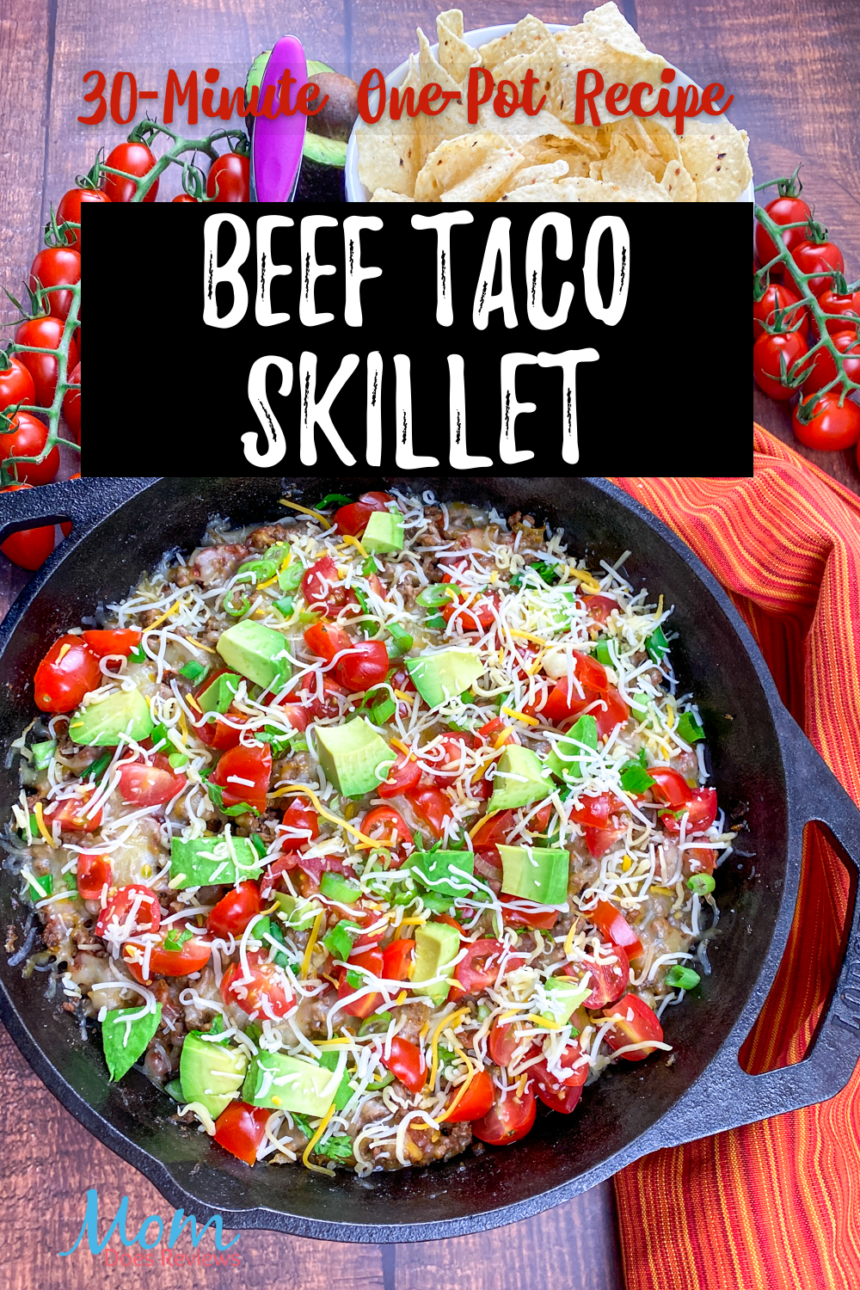 Beef Taco Skillet - One- Pot Meal #recipe 