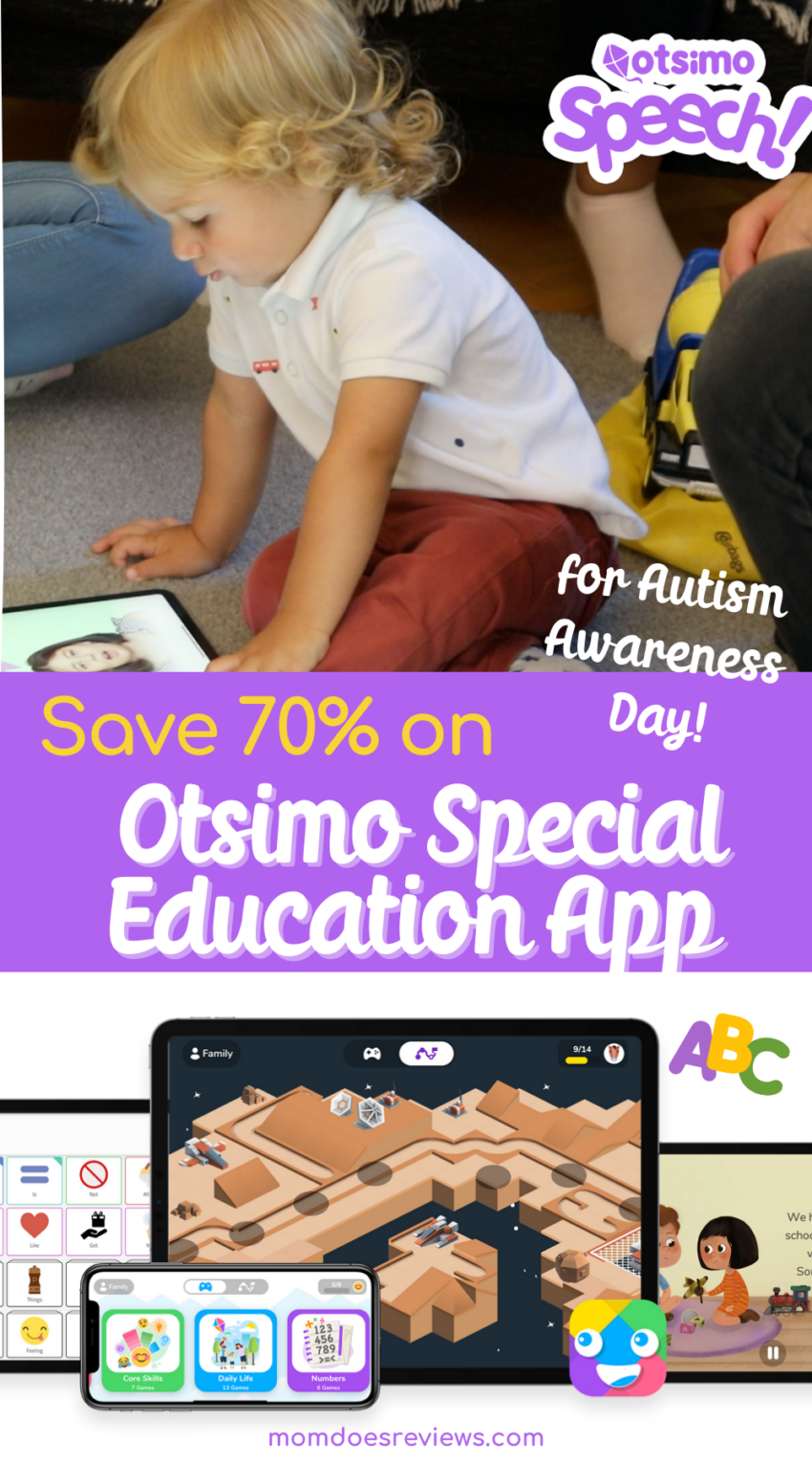 Great Discount on Otsimo Special Education App for 2021 Autism Awareness Day #SpringintoSummerFun