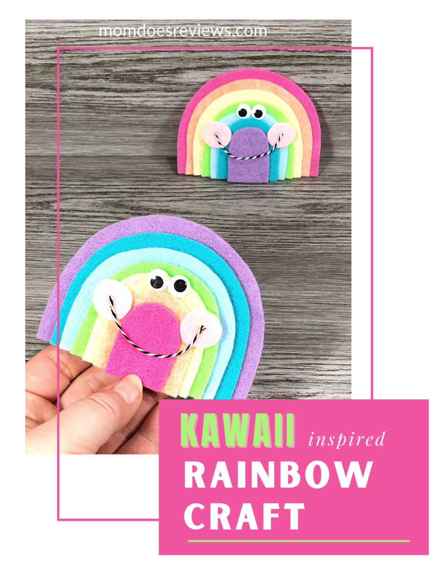.Kawaii Inspired Felt Rainbow Craft