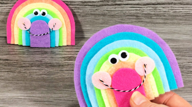 Kawaii Inspired Felt Rainbow Craft