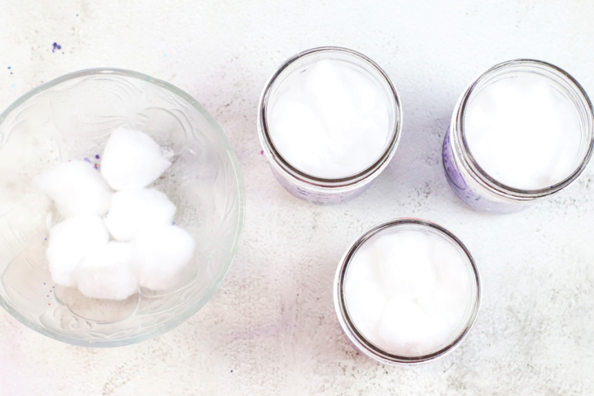 DIY Kids Glittery Ombre Galaxy Jars