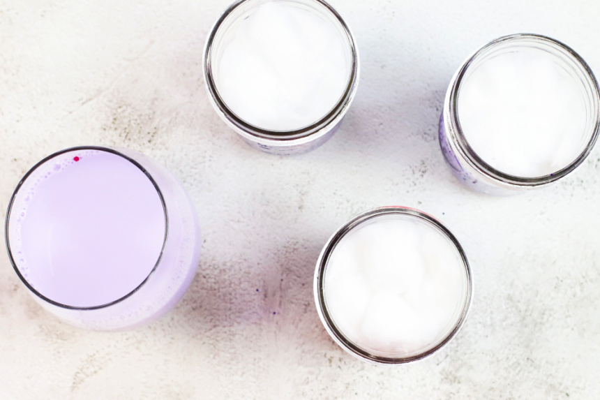 DIY Kids Glittery Ombre Galaxy Jars