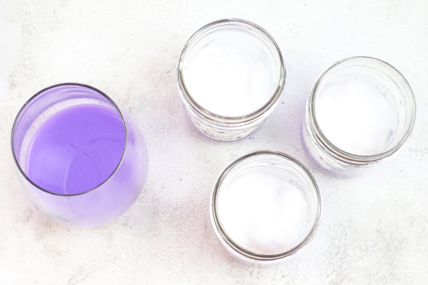 DIY Kids Glittery Ombre Galaxy Jars