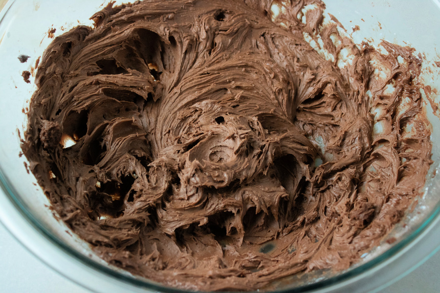 Yellow Sheet Cake with Chocolate Buttercream Frosting
