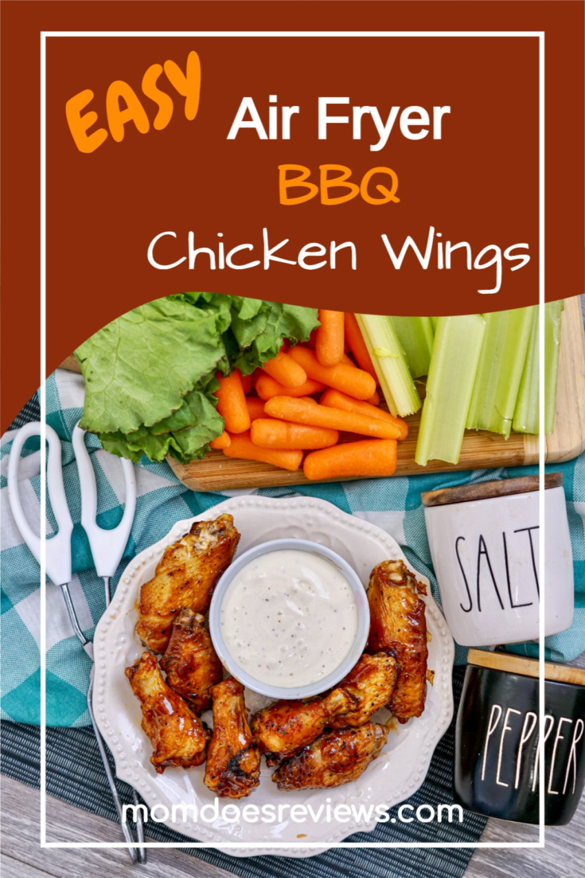 EASY Air Fryer BBQ Chicken Wings #airfryer #recipes #chickenwings