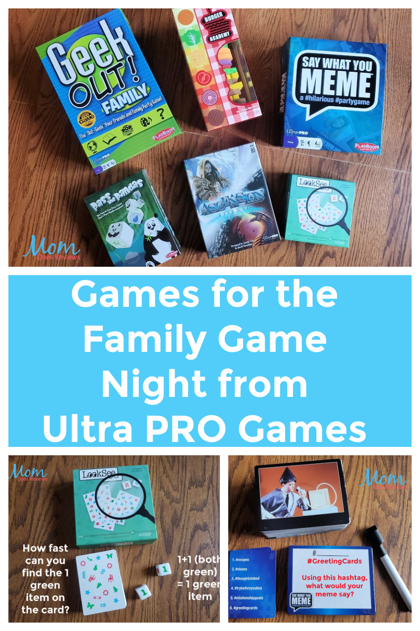 Games for the Family Game Night from Ultra PRO Games