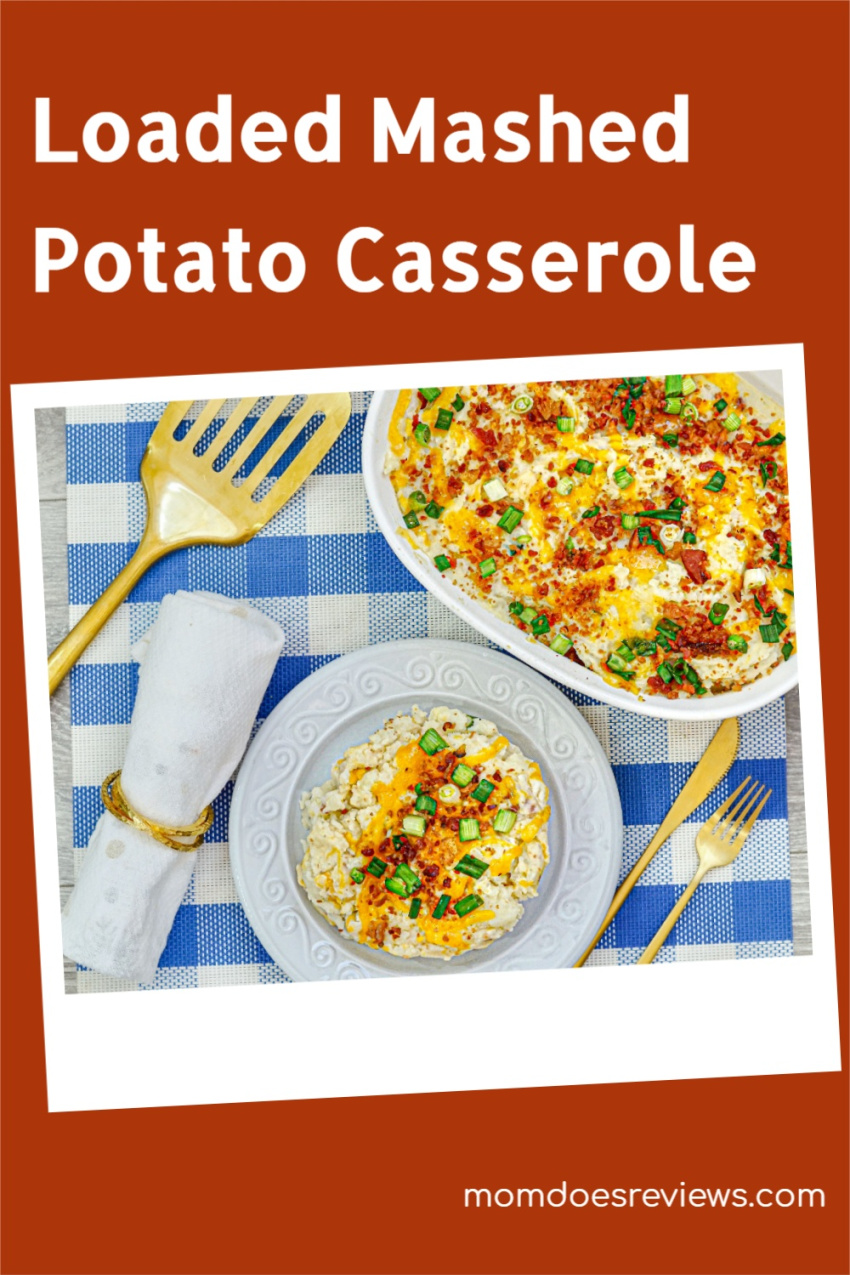 Loaded Mashed Potato Casserole #recipe #comfortfood #sidedish