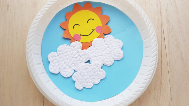 Sun Rising Paper Plate Craft for Kids