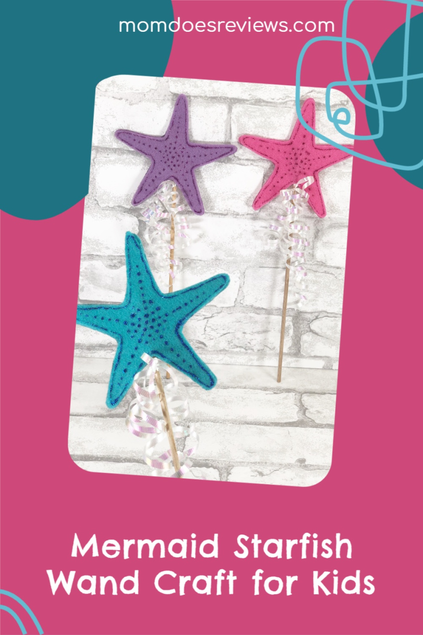 Mermaid Starfish Wand Craft for Kids #craftsforkids #magical #mermaids