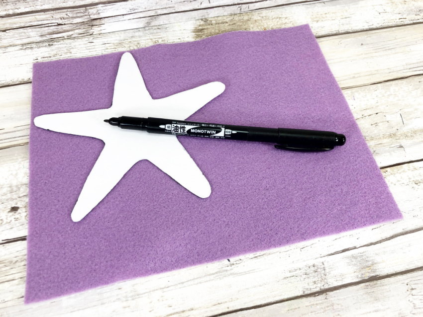 Mermaid Starfish Wand Craft process