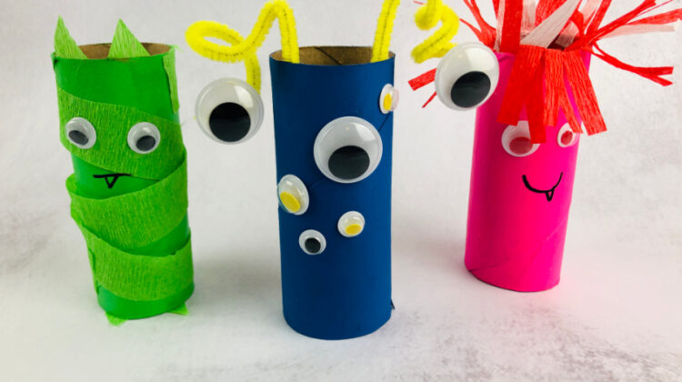Toilet Paper Roll Monsters Craft